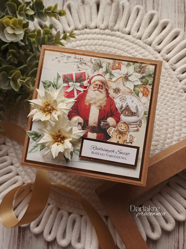 Kartka Świąteczna z Mikołajem