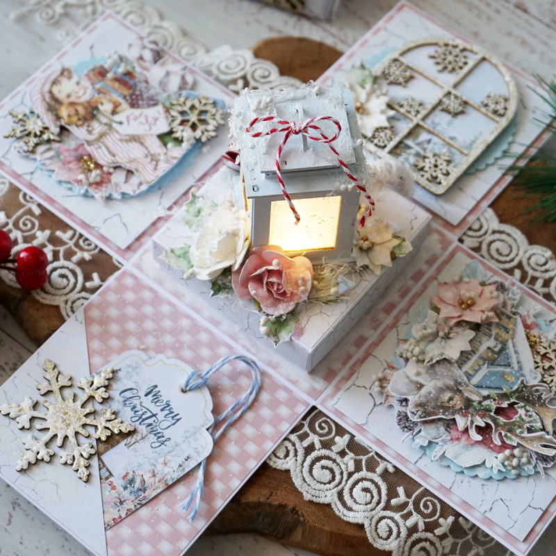 Rozkładane pudełeczko świąteczne