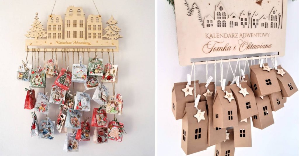 Drewniane kalendarze adwentiwe