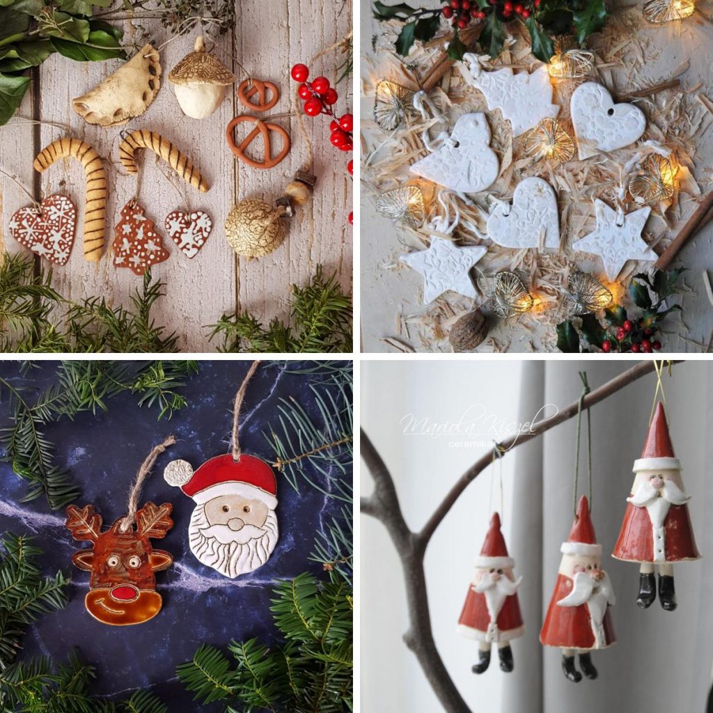 zawieszki choinkowe ceramiczne