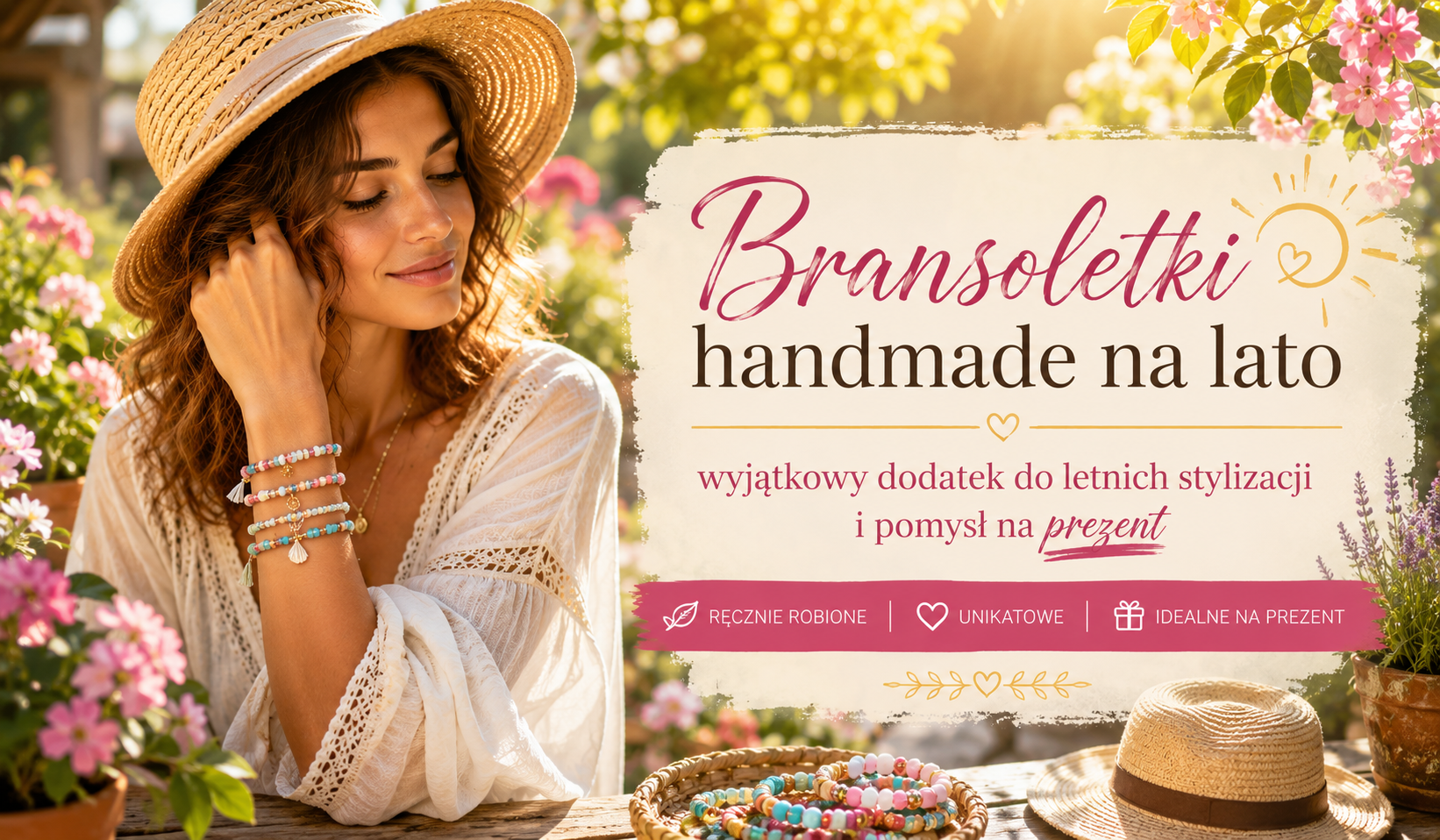 Bransoletki z koralikow