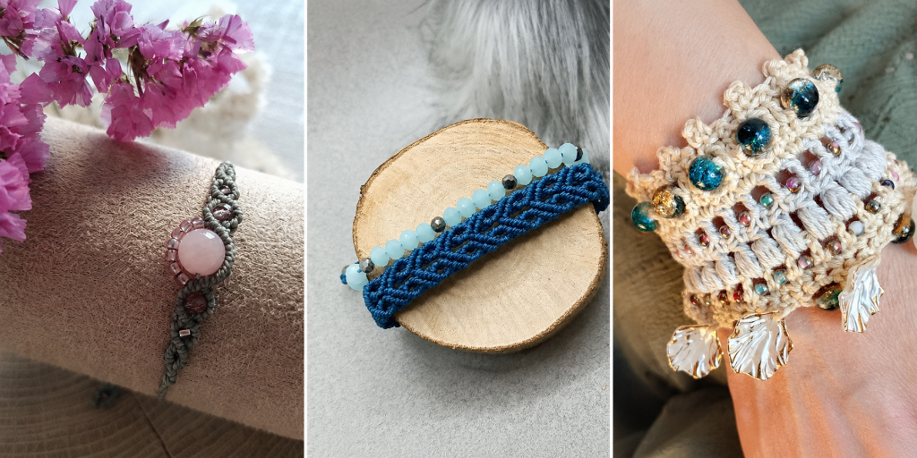 Bransoletki handmade makrama