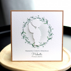 #1 Personalizowana kartka na chrzest dla chłopca