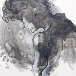 "104" Obraz z cyklu "Podszepty dusz" do salonu