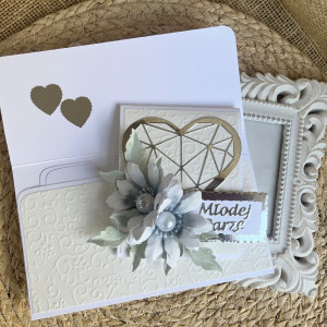 113,Kartka kopertówka dla młodej pary