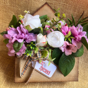 367,flowerbox koperta-kartka urodzinowa/imeninowa