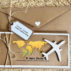 373,kartka na ślub w szczęśliwą podróż