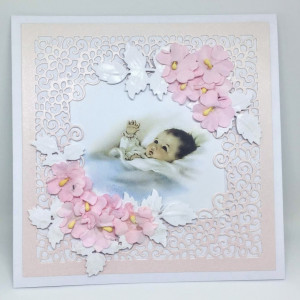 391,kartka na chrzest dla dziewczynki