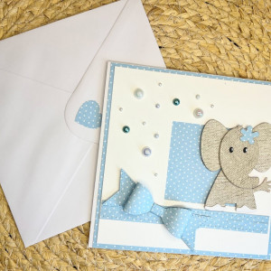 405,kartka na urodziny, narodziny lub roczek dla chłopczyka