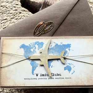 430,kartka na ślub w szczęśliwą podróż