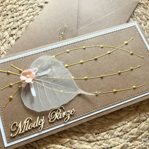 432,kartka na ślub w eco z życzeniami