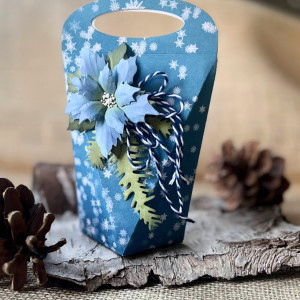 449,pudełeczko na prezent świąteczny ,mikołajkowy