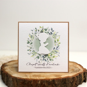 #5 Personalizowana kartka na chrzest - dziewczynka