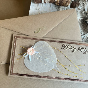 571,kartka na ślub w eco z życzeniami