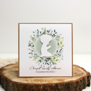 #6 Personalizowana kartka na chrzest - chłopiec