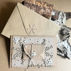 604,kartka bożonarodzeniowa z kopertką na opłatek