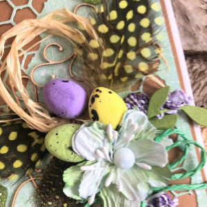 670,Wielkanoc-kartka wielkanocna z jajeczkami