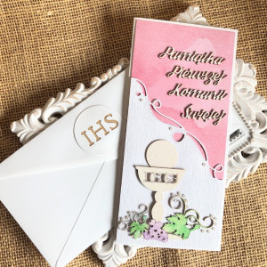 684,Kartka na komunię dla dziewczynki