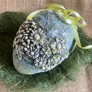 686,jajo ,pisanka w kwiatach