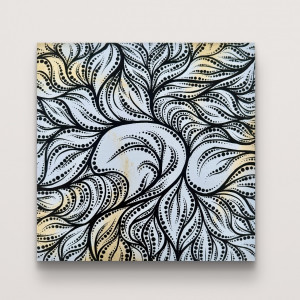 Abstrakcja 2 - obraz akrylowy 20x20 cm