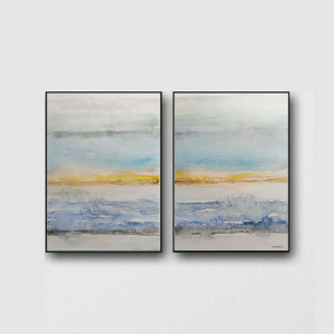 Abstrakcja-dwie akwarele.