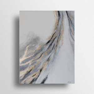 Abstrakcja  -obraz akrylowy- 40x30 cm.