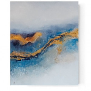 Abstrakcja -obraz akrylowy 60/50 cm.