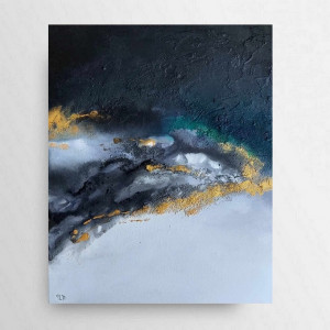 Abstrakcja - obraz akrylowy  60/50 cm.
