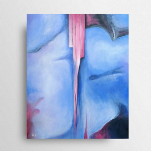 Abstrakcja  -obraz akrylowy 60x50 cm