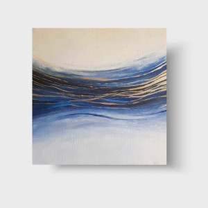 Abstrakcja -obraz akrylowy formatu 50x50 cm.