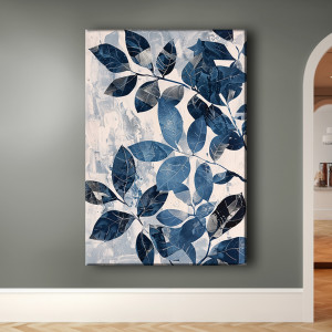 Abstrakcyjne liście - Obraz na płótnie - Druk Blejtrama AL1