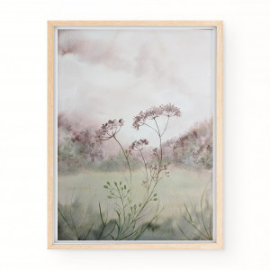 Akwarela. Jesienna ląka A3