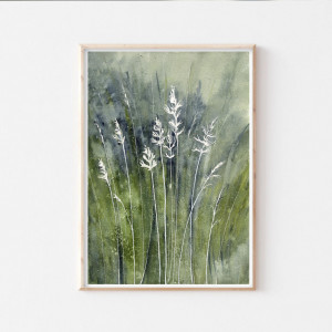 Akwarela. Trawy II A4
