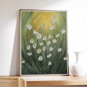 Akwarela. Zielona łąka 30x40cm