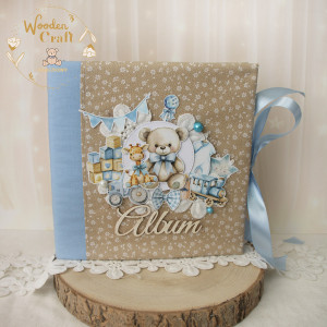 Album dziecięcy chrzest, roczek, narodziny "Boy's Little World" GOTOWY