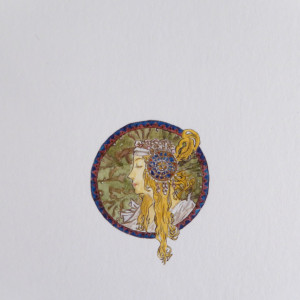 Alfons Mucha Głowy bizantyjskie, secesja