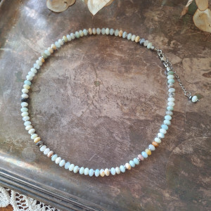 Amazonit naszyjnik oponki