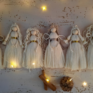 Anioł ozdoba na choinkę świąteczną