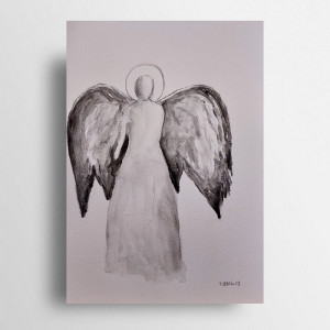 Anioł  -praca formatu A4