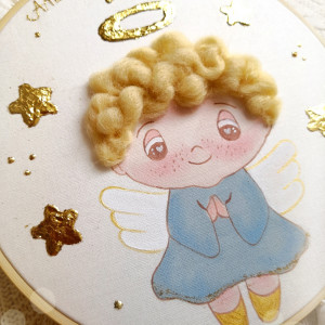 Anioł Stróż obrazek na pamiątkę dla dziecka