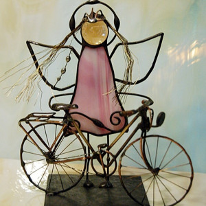 Aniołek rowerzystka