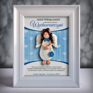 Aniołek w ramce 3D dla wychowawczyni (cd-dz04-sk1)