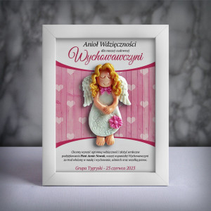 Aniołek w ramce dla wychowawczyni (cd-dz01-sk1)