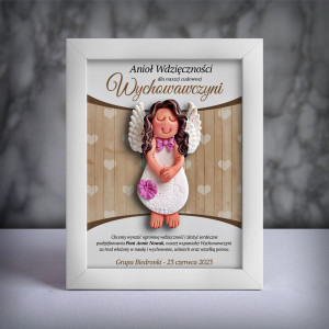 Aniołek w ramce dla wychowawczyni (cd-dz02-sk2)