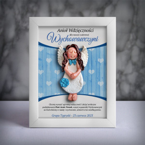 Aniołek w ramce dla wychowawczyni (cd-dz04-sk2)