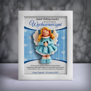 Aniołek w ramce dla wychowawczyni (fs-dz03-sk2)
