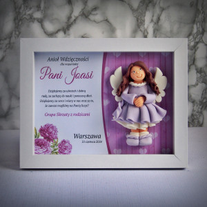 Aniołek w ramce dla wychowawczyni (fs-dz03-sk2-tf)