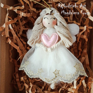 Aniołek z sercem, Aniołek na prezent, Anioł na święta