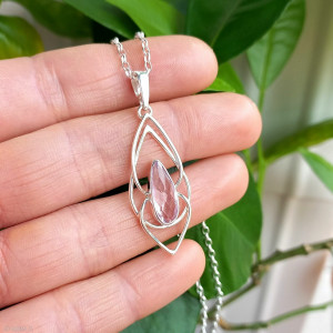 Aranea - srebrny naszyjnik z ametystem