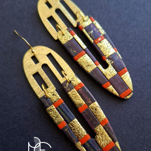 artDeco no1 - kolczyki